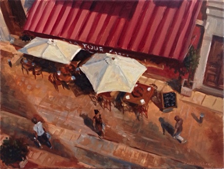 "Cafe in Nice2" SOLD
